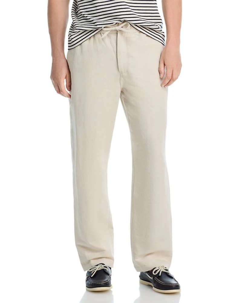 Clarkson Slim Fit Linen Pants