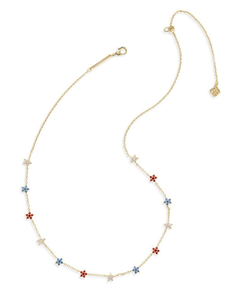 Sierra Star Crystal Strand Necklace, 19"
