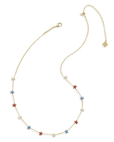 Sierra Star Crystal Strand Necklace, 19"