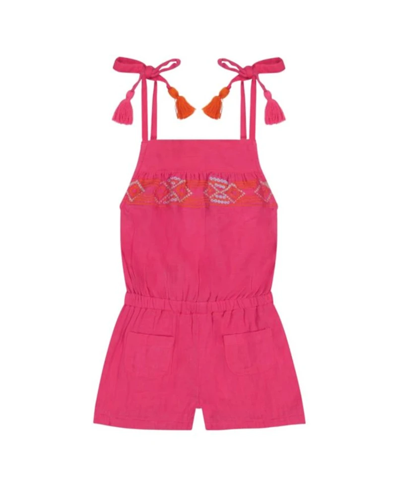 Girls' Inez Shoulder Tie Romper - Little Kid, Big Kid
