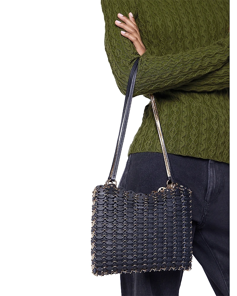 Rabanne Leather Link Shoulder Bag