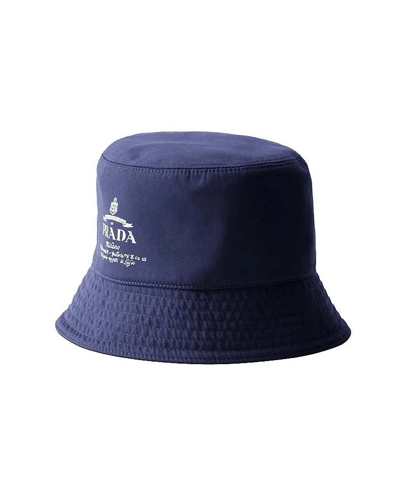 Prada Reversible Technical Cotton Bucket Hat