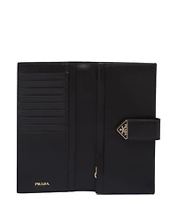 Large Saffiano and Smooth Leather Wallet