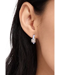 Ropes & Knots Pavé Knot Hoop Earrings
