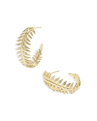 Kayla Botanical Hoop Earrings