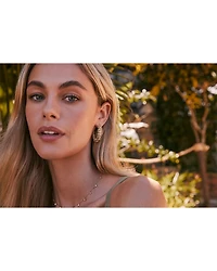 Kayla Botanical Hoop Earrings