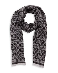 Skull Monogram Scarf