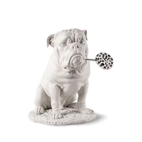 Lladro Bulldog with Lollipop Sculpture
