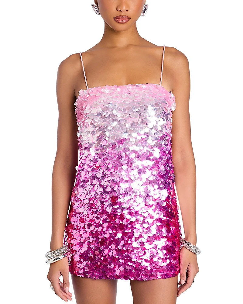 Retrofete Camellia Ombre Sequin Mini Dress