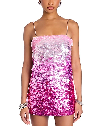 Retrofete Camellia Ombre Sequin Mini Dress