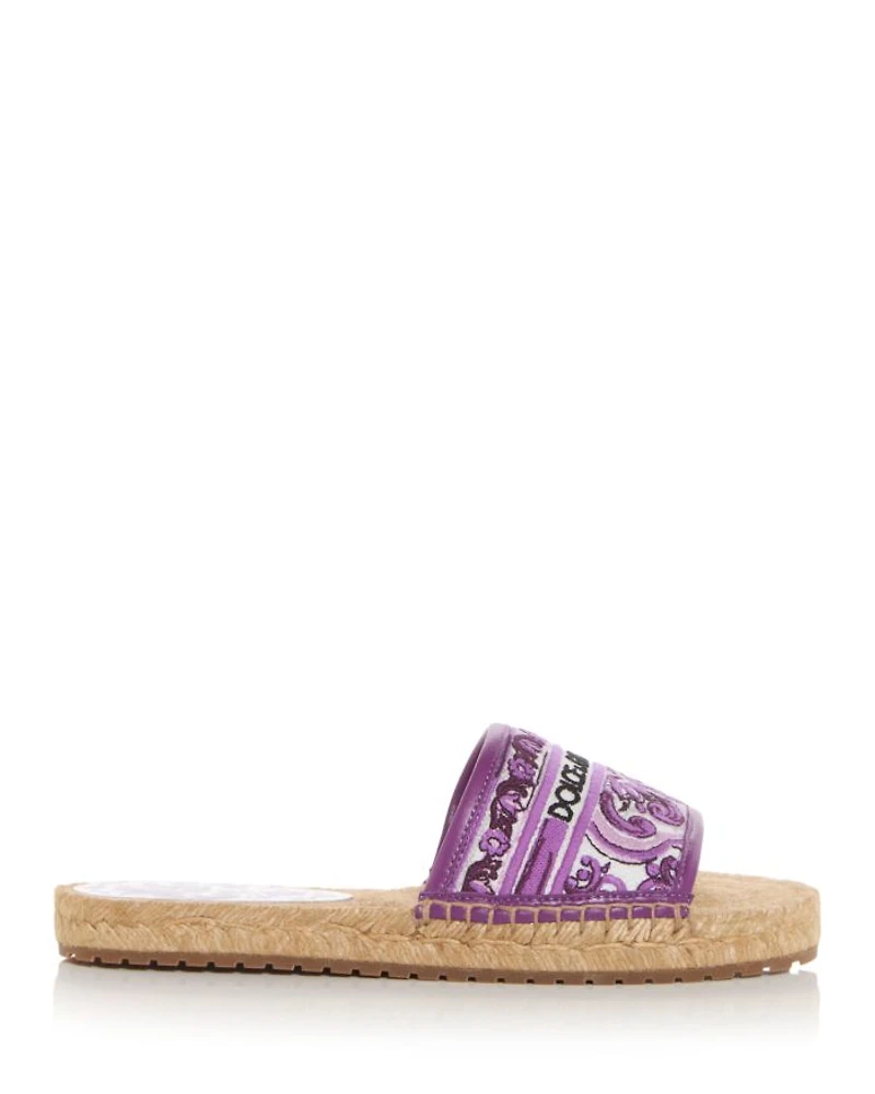 Women's Espadrille Slide Sandals