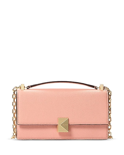 kate spade new york Deco Pebbled Leather Mini Flap Chain Crossbody