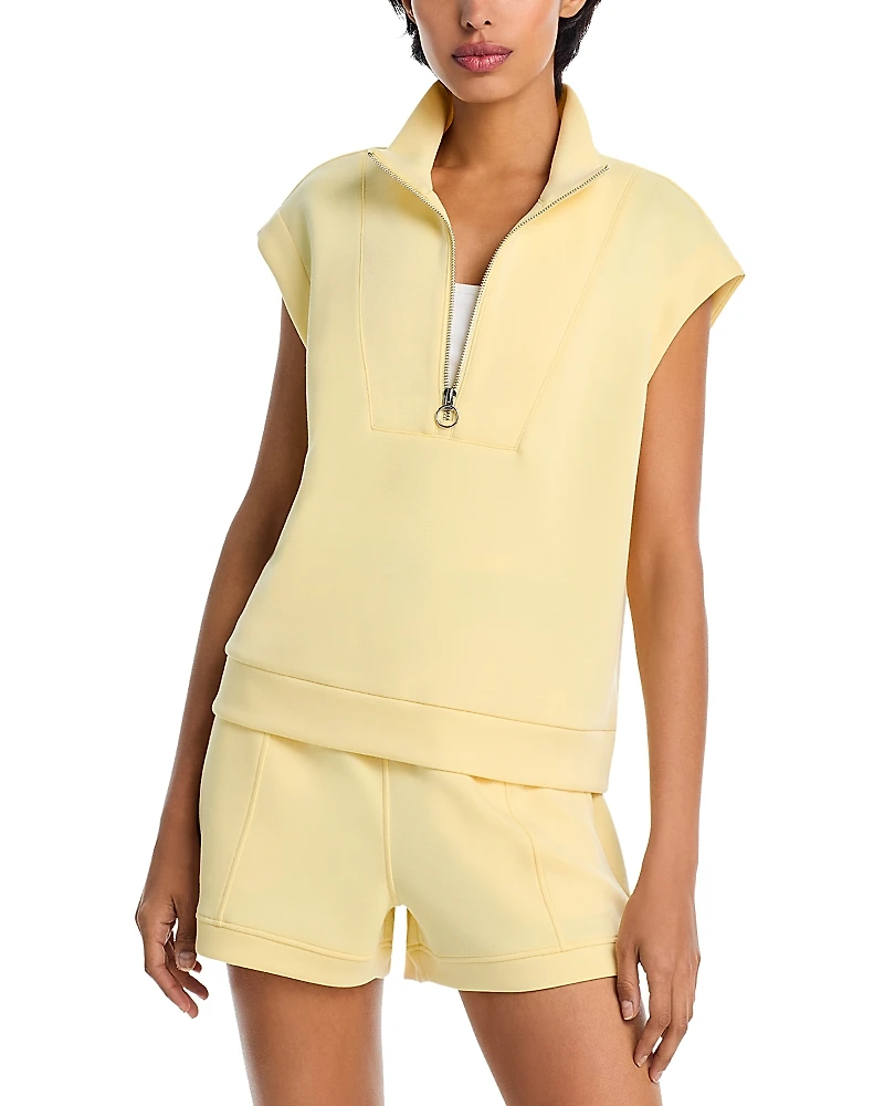 Aqua Athletics Quarter Zip Pullover Top - Exclusive