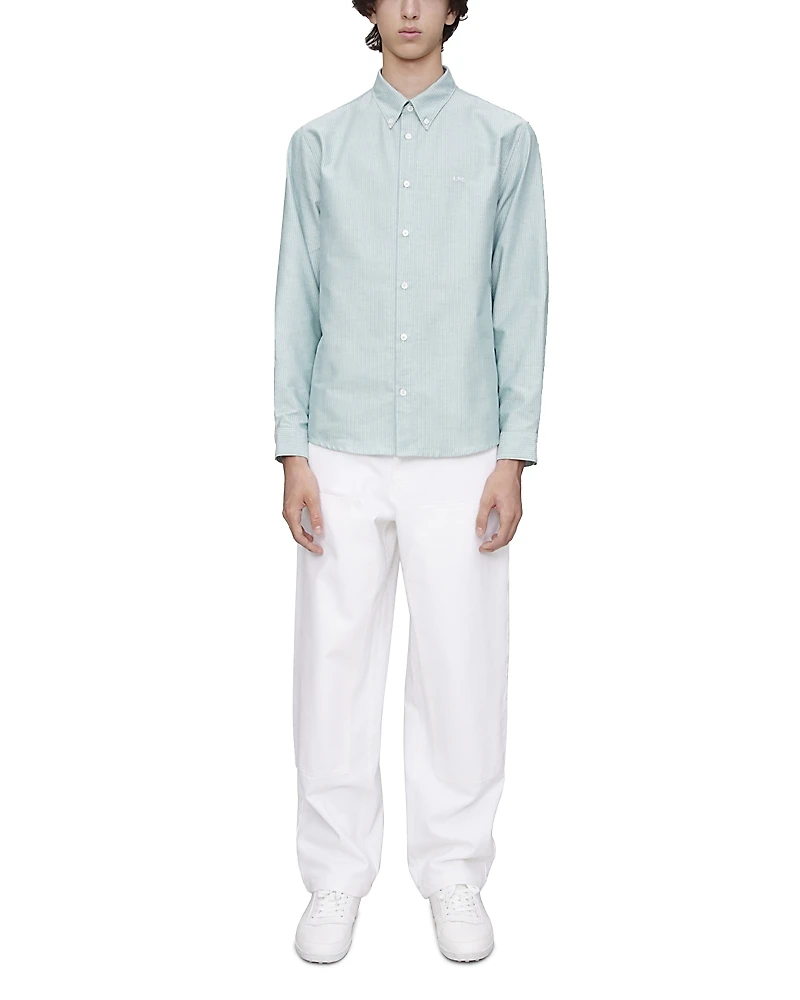 A. p.c. Greg Chemise Button Down Long Sleeve Shirt