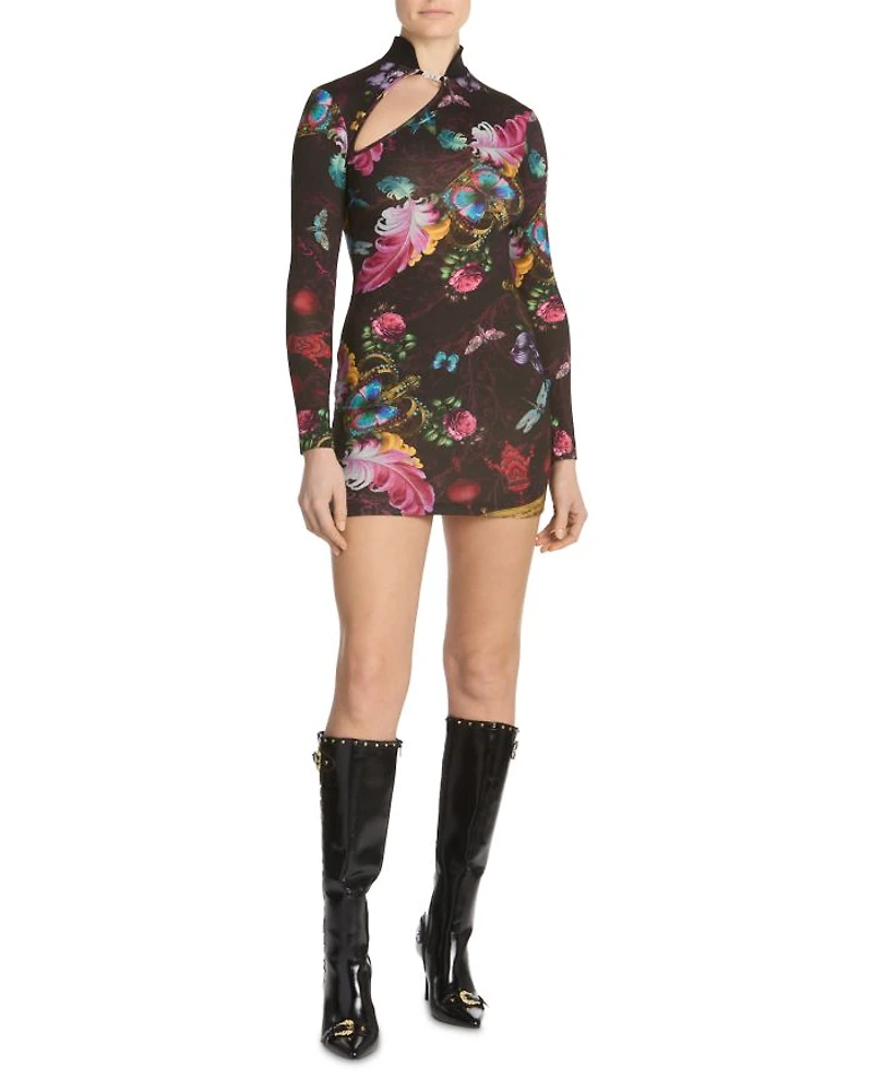 Printed Long Sleeve Dress