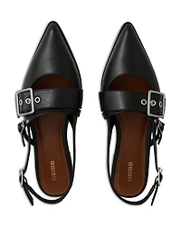 Women's Lois Buckle Flat Mules