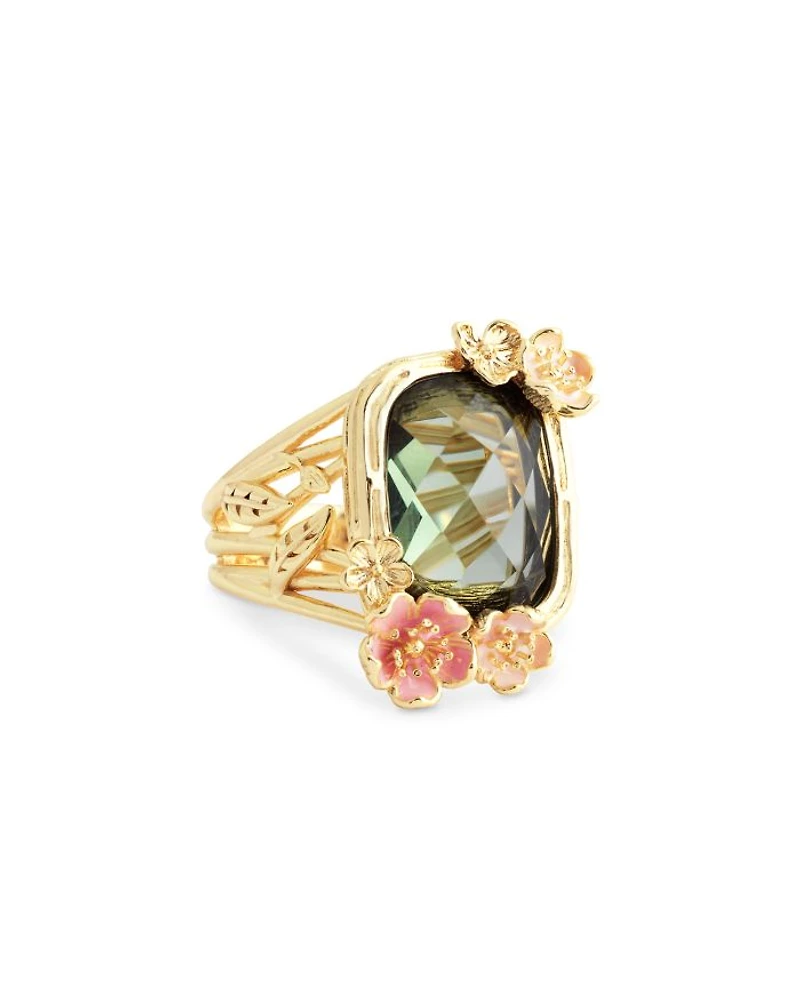 Stone Wildflower Cocktail Ring