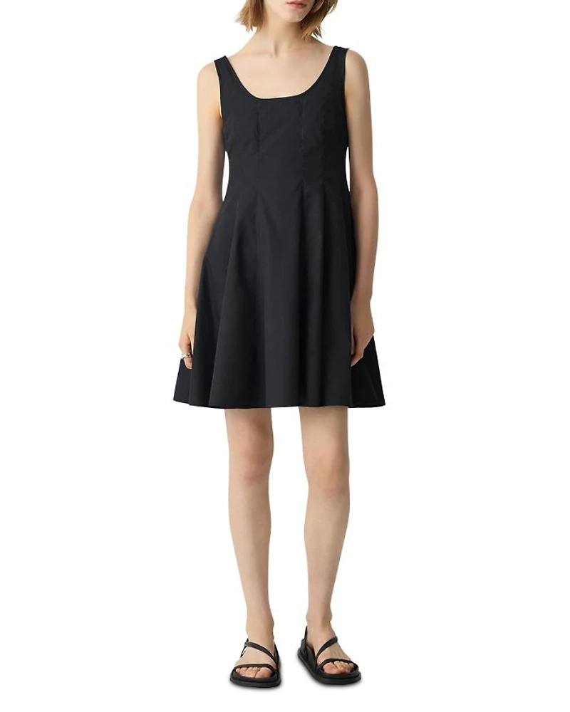 Sleeveless Poplin Mini Dress