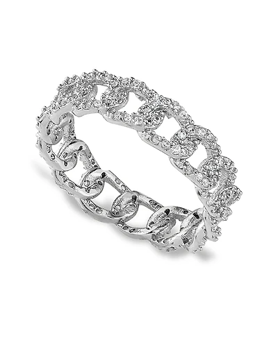Kenneth Jay Lane Pave Chain Link Ring