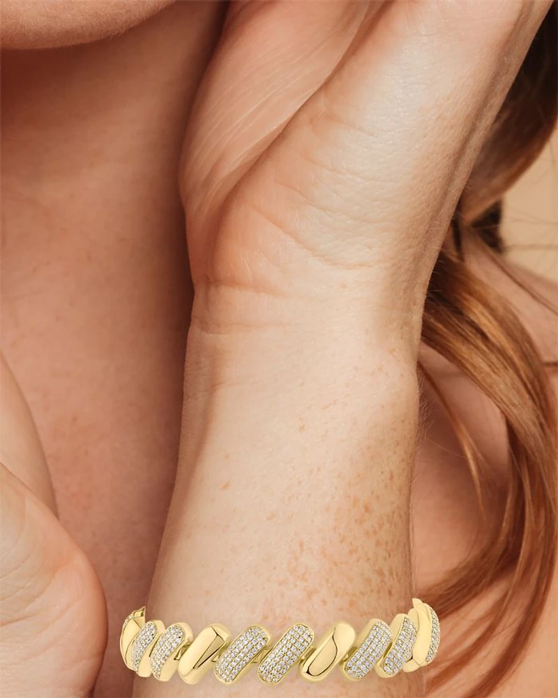 Pavé Bar Flex Bracelet