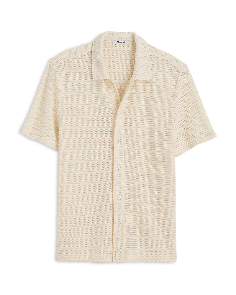 Madewell Lagos Short Sleeve Textured Camp Shirt