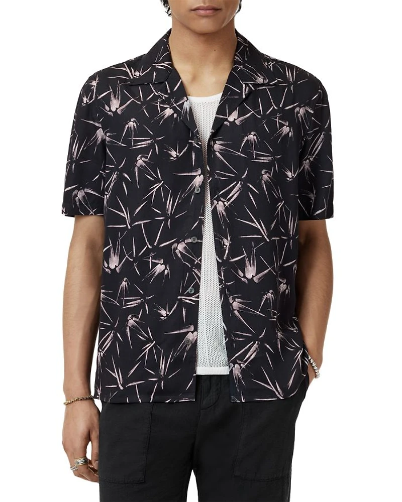 Dan Printed Short Sleeve Camp Shirt
