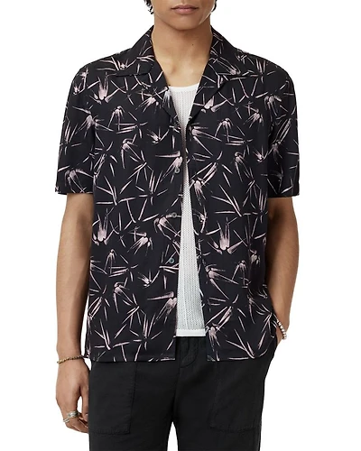 Dan Printed Short Sleeve Camp Shirt