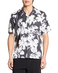 Theory Noll Short Sleeve Camp Collar Shirt