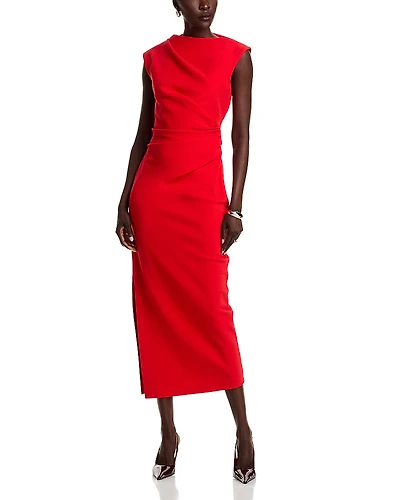 Safiyaa Salena Gathered Column Dress