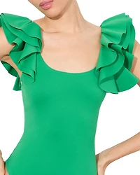 Tawny Ruffle Sleeve Bodysuit