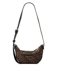 Allsaints Madea Leopard Print Suede Crossbody