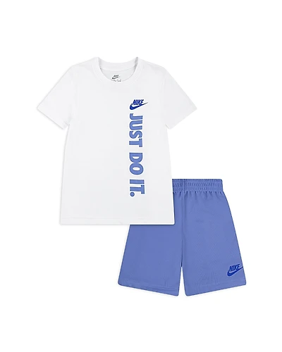 Nike Boys' Logo Graphic Tee & Shorts Set - Little Kid