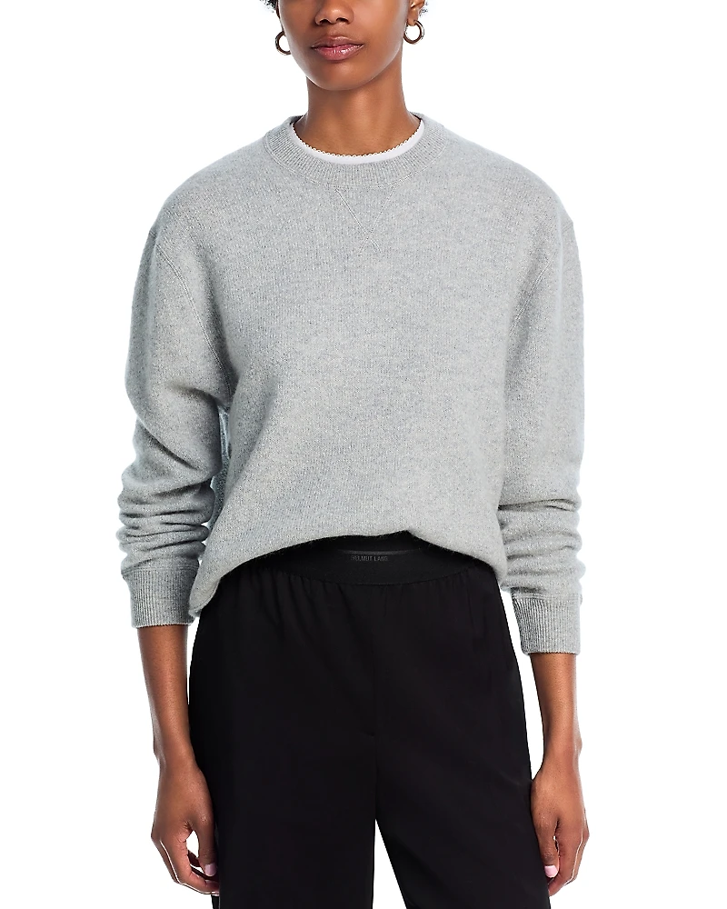 Aqua 100% Cashmere Cropped Sweater - Exclusive