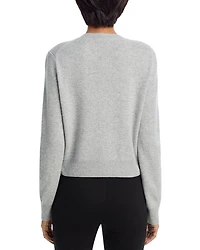 Full Zip Cashmere Crewneck Cardigan - Exclusive