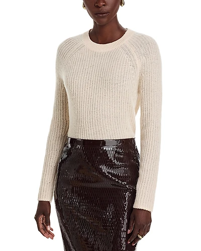 C by Bloomingdale's Cashmere Shaker Stitch Raglan Sweater - Exclusive