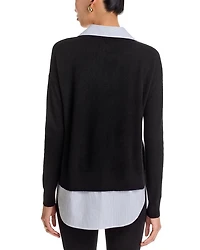Layered Look Cashmere Sweater - Exclusive