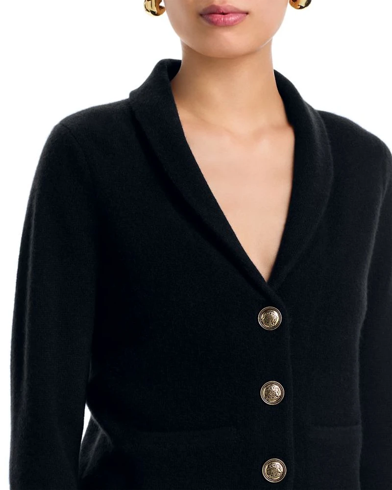 Novelty Button Cashmere Blazer - Exclusive