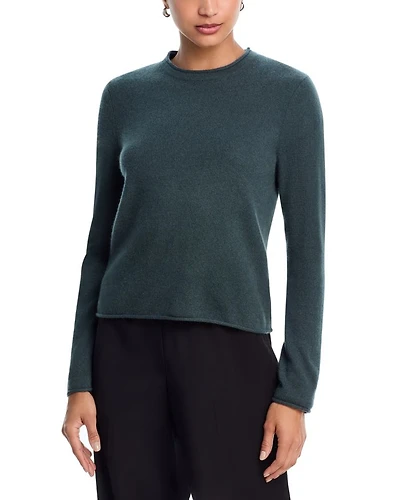 Rolled Edge Cashmere Sweater