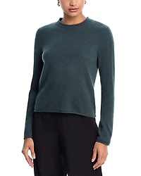 Aqua 100% Cashmere Rolled Edge Sweater - Exclusive