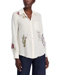Western Amour Blanch Studded Blouse
