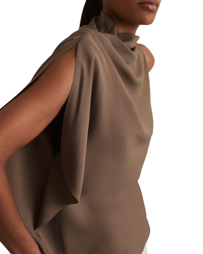 Elle One Shoulder Drape Top