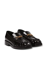 Balmain Men's Sync Glazed Leather Loafers