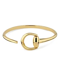 18K Yellow Gold Horsebit Bangle Bracelet