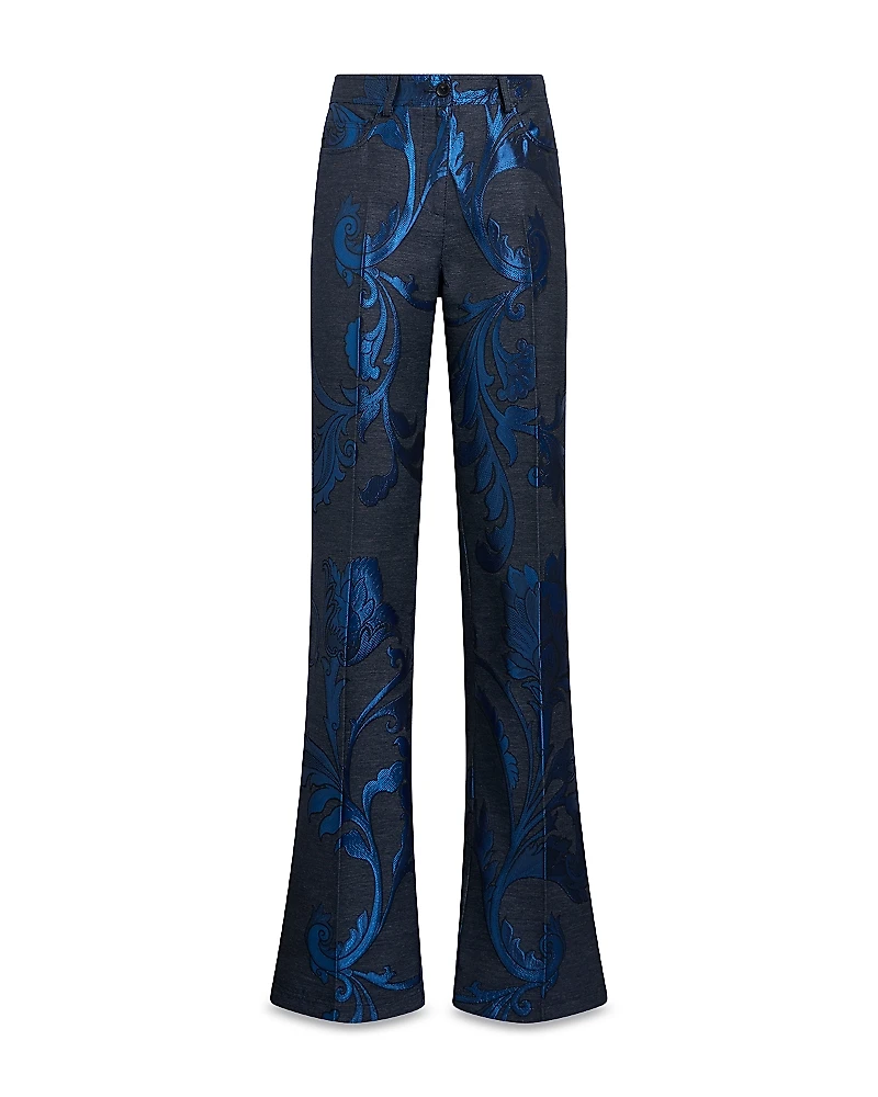 Etro Printed Flared Leg Jeans
