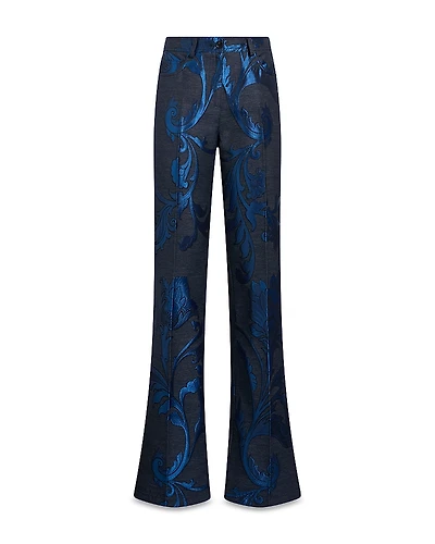 Etro Printed Flared Leg Jeans