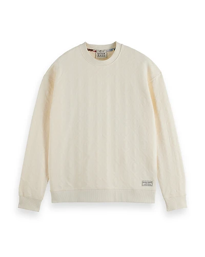 Scotch & Soda Jacquard Regular Fit Terry Sweatshirt