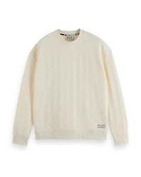 Scotch & Soda Jacquard Regular Fit Terry Sweatshirt