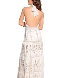 Luz Tropical Halter Maxi Dress