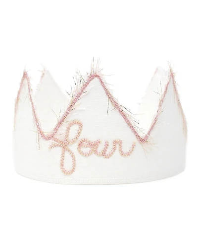 oh baby! Girls' Linen Crown - four Embroidered - Baby, Little Kid