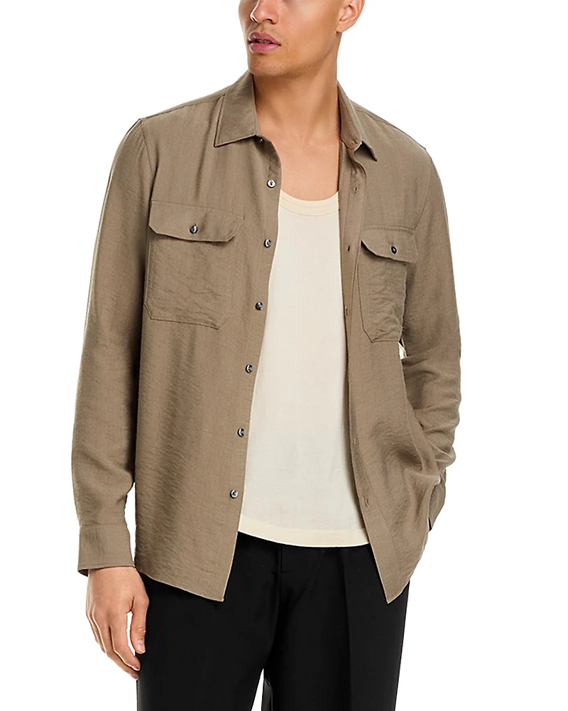 Michael Kors Crepe Classic Fit Shirt